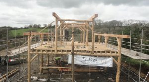 The frame is raised.